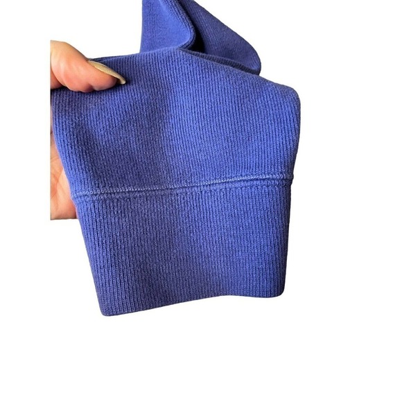 Ralph Lauren Polo Men’s Quarter Zip 100% Cotton Pullover Sweater Purple Large - Picture 4 of 8